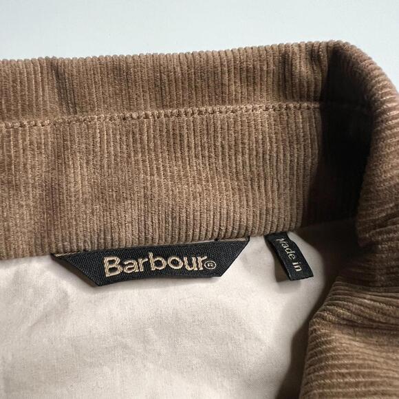 Barbour Averie Women’s Jacket UK 18 US 14 Beige Showerproof Cord Collar - Picture 2 of 11